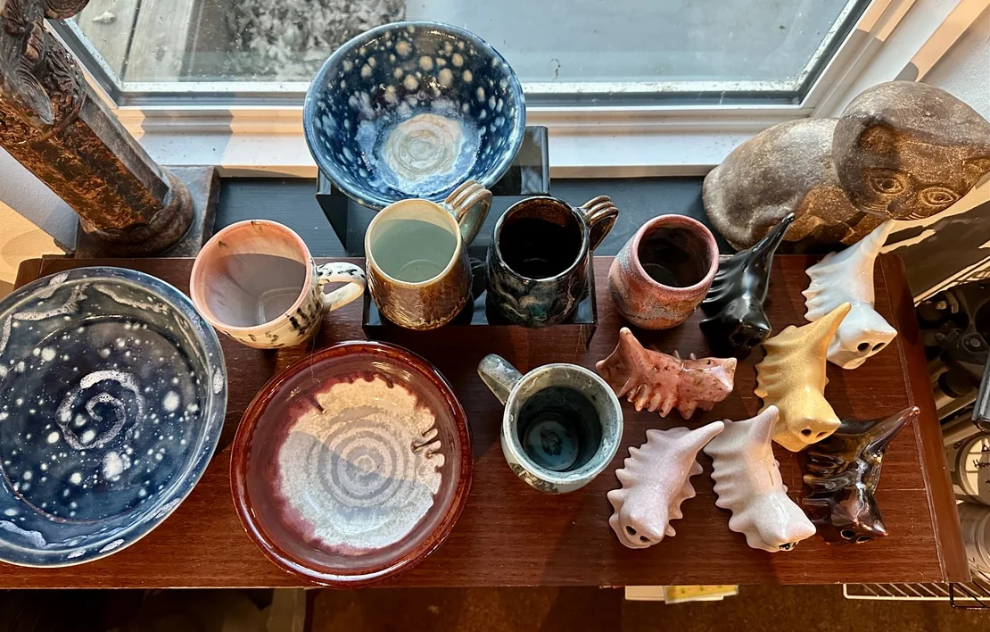 Assorted ceramic works