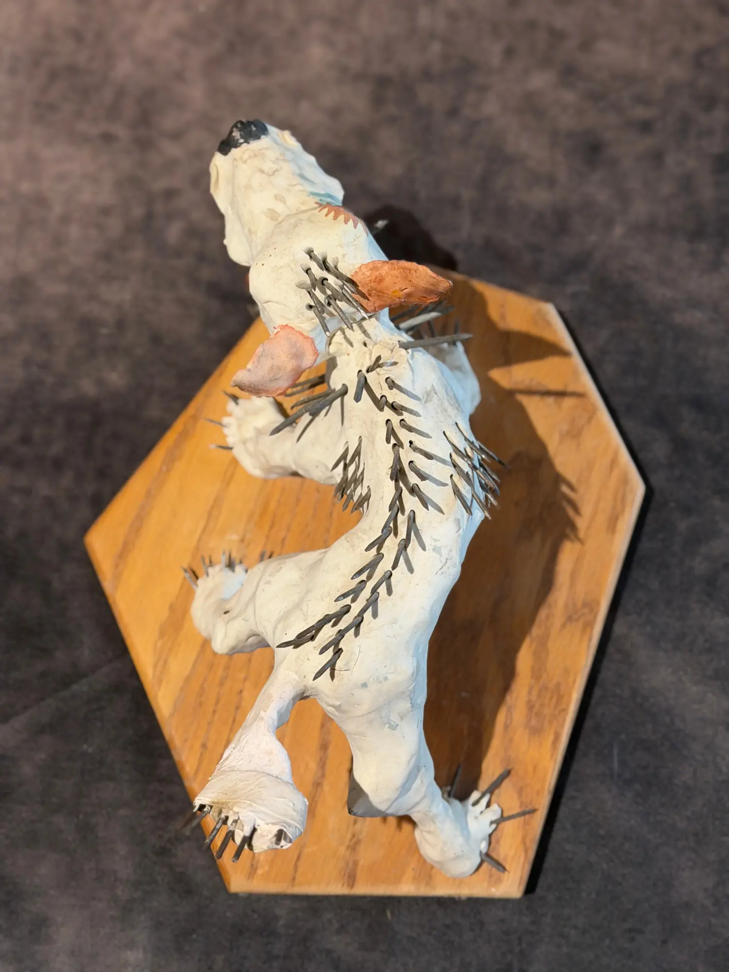 Wanda’s Wishbone Sculpture — overhead construction view