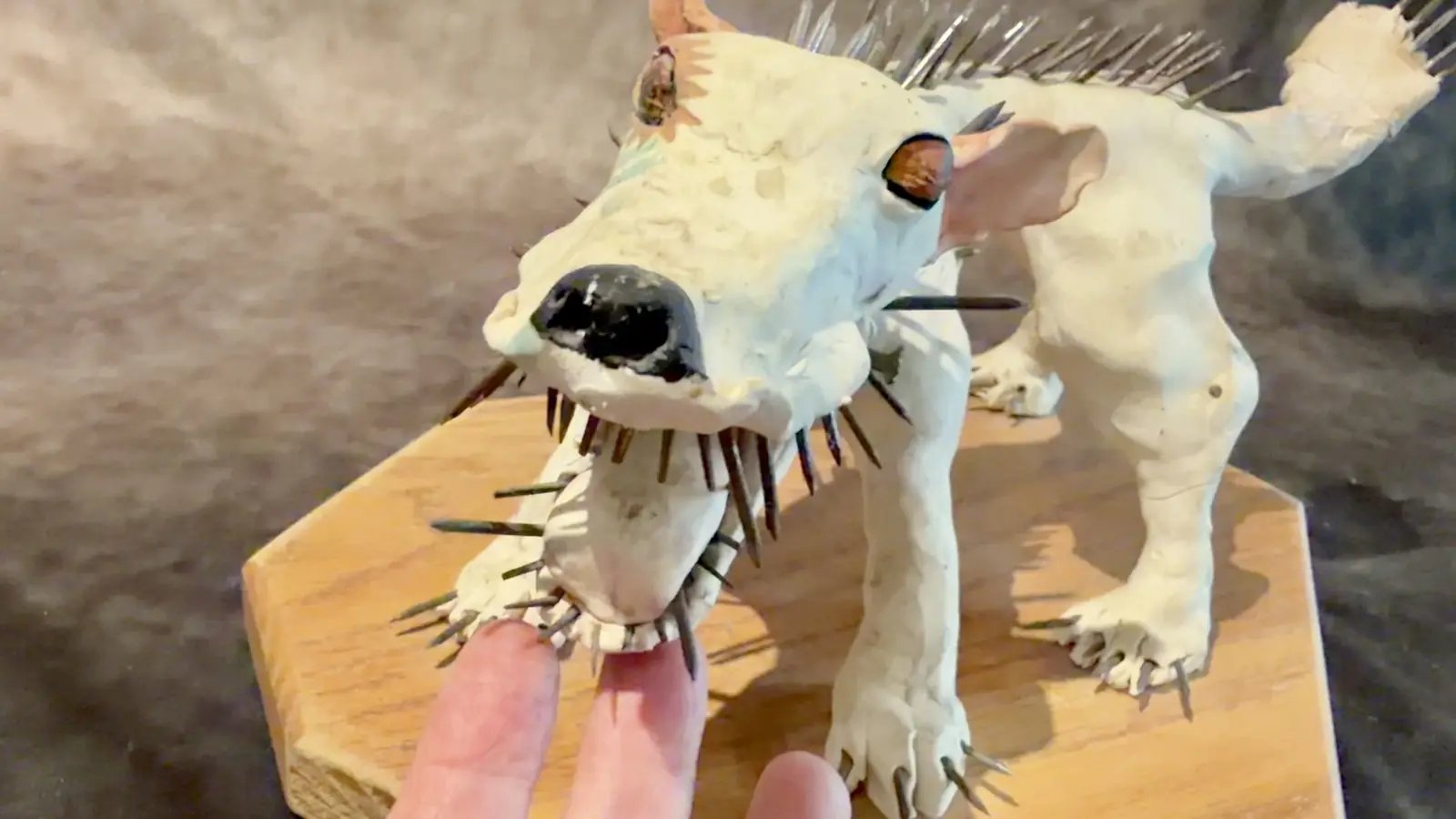 Wanda’s Wishbone Sculpture — articulated jaw demonstration